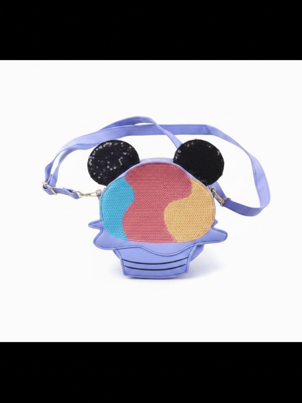 Loungefly Aulani highly collectible Purple Crossbody Bag with Multi-Color Front